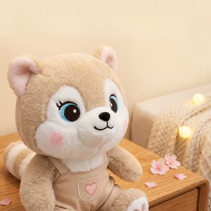 Cute Raccoon Plush Dog Toy