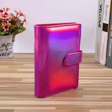 A6/A5 Macaroon Laser Color PU Leather DIY Binder Only Cover Diary Agenda Planner Paper Cover School Stationery