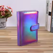 A6/A5 Macaroon Laser Color PU Leather DIY Binder Only Cover Diary Agenda Planner Paper Cover School Stationery