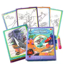 Coolplay Magic Water Drawing Book Coloring Book Painting Board Doodle Book in Drawing Toys Educational Toys for Kids Xmas Gifts