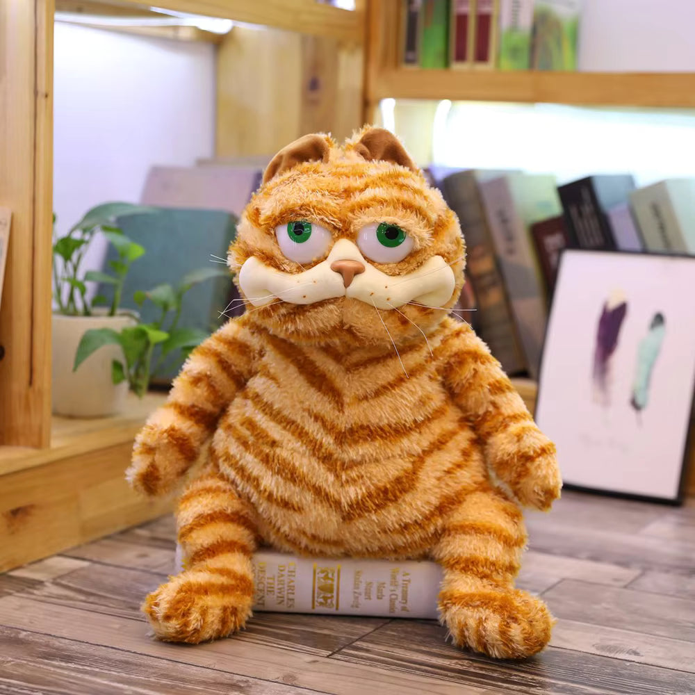30/45cm Cute Fat Cat Plush Toy Soft Stuffed Animal