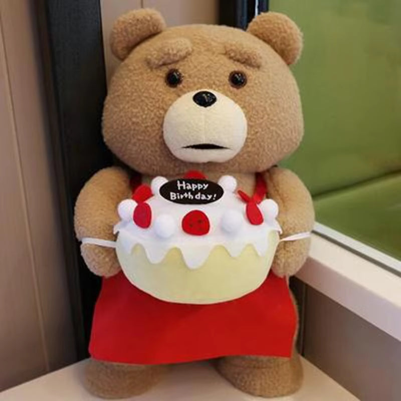 8 styles Movie Teddy Bear Ted 2 Plush Toys In Apron Soft Stuffed Animals