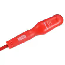 UXCELL Magnetic Electrical Screwdriver 1000v Slotted Insulated Screwdriver 3x75mm for Professional in DIY Hand-making Automotive