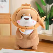 Kawaii Otter Plush Pillow, Cute Transforming Stuffed Animal