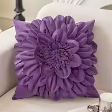 Luxury Flower Petal Velvet Decorative Pillow Cover