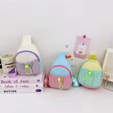 Cute Nylon Kids Chest Bag Stitching Color Lightweight Shoulder Bag Crossbody Bag Outdoor