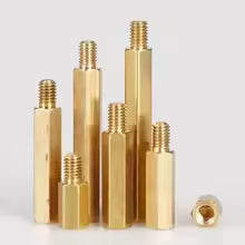 M2 M2.5 M3 M4 M5 M6 M8 Hex Brass Standoff Board Rack Stud Hexagon