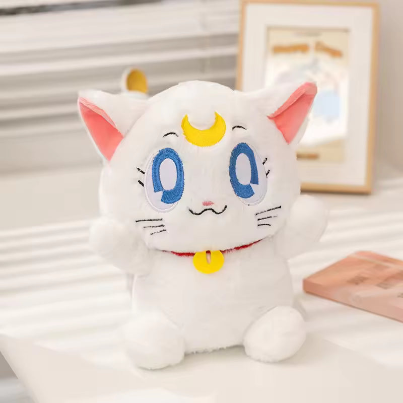 Japan Anime Sailor Moon Plush Cat Toys Kitten Stuffed Doll Girlish Kawaii Room Decor