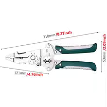New Foldable 18 in 1 Multifunctional Wire Stripping Pliers Crimping Tool