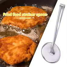 Oil Frying Clamp Filter Stainless Steel Spoon Vegetables Snack Fried Food Strainer Kitchen Gadgets Tools для кухни полезные вещи