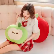 Red or Green Apple Plush Toy Pillow