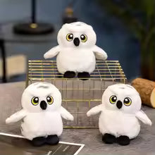 Cartoon Hedwig Owl Plush Toys Soft Stuffed Animal Plushie Shoulder Decor