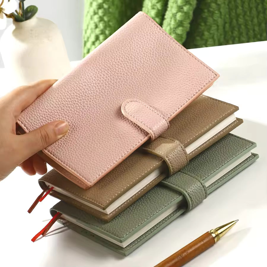 A6 Weekly Planner Notebook – Compact Leather Cover