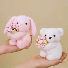 15cm Romantic Rose Bear Plush Toy