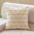 Striped Jacquard Cotton Throw Pillow Cover