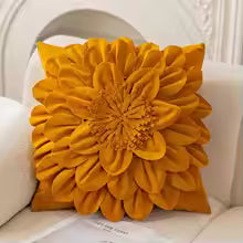 Luxury Flower Petal Velvet Decorative Pillow Cover