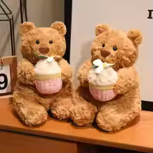 Kawaii Cake Bear Plush Pillow