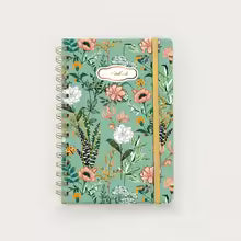 Cute Floral Spiral Notebook – Hardcover Women’s Diary 5.5 x 8.3 Inch