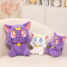 Japan Anime Sailor Moon Plush Cat Toys Kitten Stuffed Doll Girlish Kawaii Room Decor