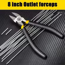 4/6/8 Inch Mini Outlet Forceps, Loaded Small Heavy Duty Wire Cable Cutter with Soft Anti-Slip Handle