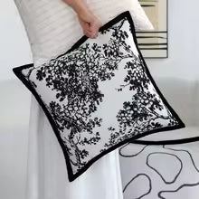 Jacquard Chenille Throw Pillow Cover 45x45cm
