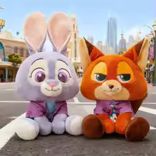 35CM Cute Cartoon Fox & Rabbit Plush Toy