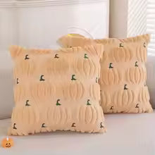 Fall Halloween Pumpkin Pillow Cover 18x18 Inch