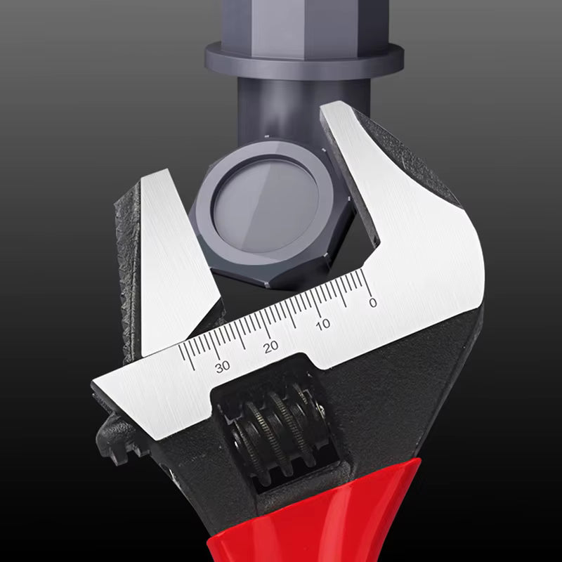 Adjustable Short Handle Ratchet Wrench for Bathroom Pipe Nuts