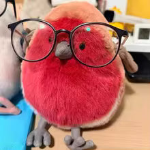 20cm Fat Robin Plush Toy, Soft Cuddly Bird