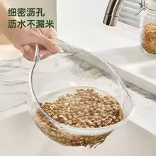Multifunctional Rice Washing Basket Fruit & Vegetable Strainer Bowl