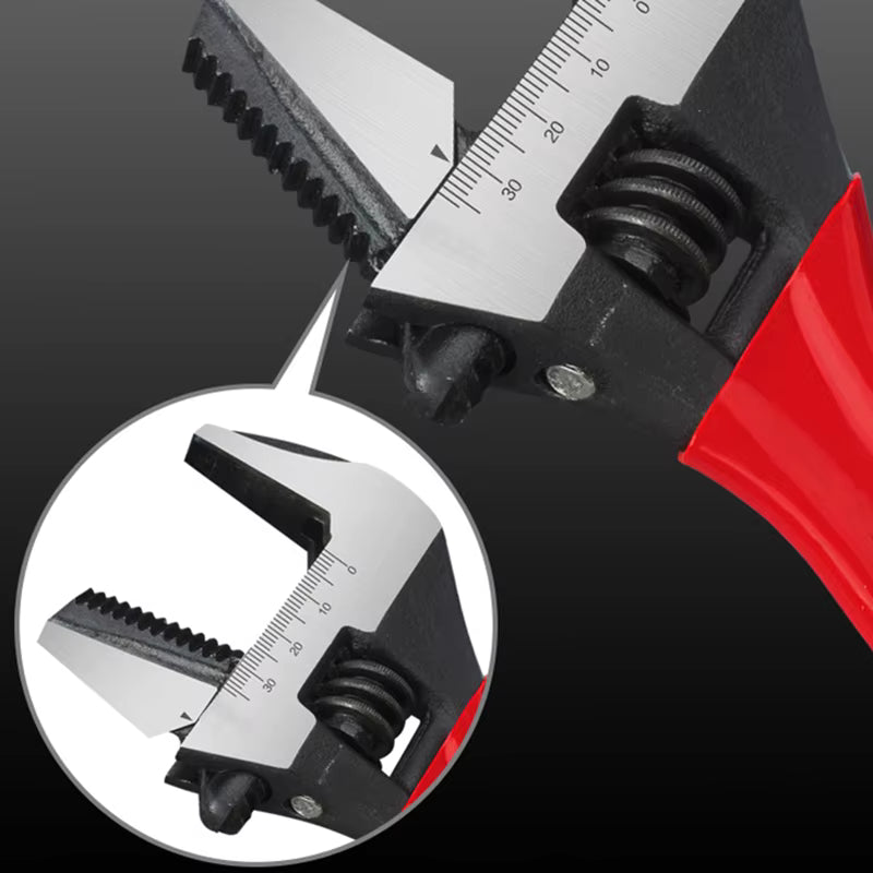 Adjustable Short Handle Ratchet Wrench for Bathroom Pipe Nuts