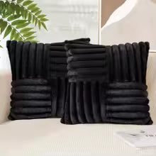 2PCS Plush Throw Pillow Covers – Soft Decorative Cushion Cases