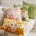 Embroidered Flower Pillow Cover – 45x45 / 30x50CM Sofa Cushion