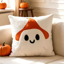 Fall Pumpkin Maple Leaf Pillow Covers – Soft Plush Autumn Decor