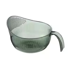 Multifunctional Rice Washing Basket Fruit & Vegetable Strainer Bowl
