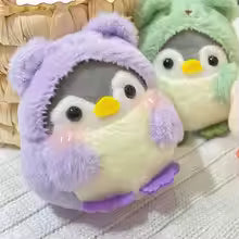 Cute Plush Toy Bear , Transforming Penguin Backpack Doll Plush Pendant