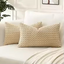 Rectangle Pillowcases 30x50CM Solid Color Decorative Throw Pillow Cover