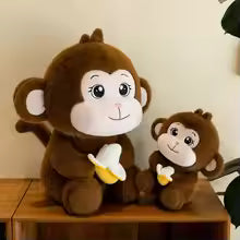 Cute Banana Monkey Plush Toy Soft Cartoon Stuffed Animal