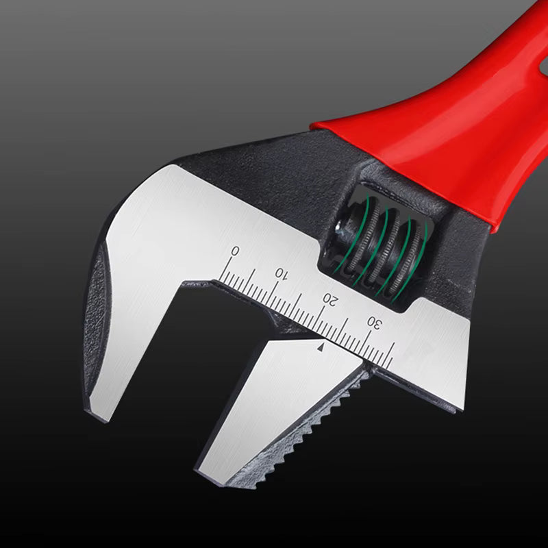 Adjustable Short Handle Ratchet Wrench for Bathroom Pipe Nuts
