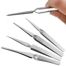 Stainless Steel Reverse Tweezers Precision IC Repair Tool