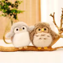 12cm Magnetic Owl Plush Toy, Cute Shoulder Stuffed Animal