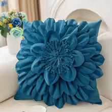 Luxury Flower Petal Velvet Decorative Pillow Cover