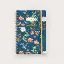 Cute Floral Spiral Notebook – Hardcover Women’s Diary 5.5 x 8.3 Inch