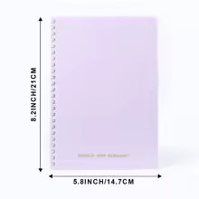 1 Pack Lined Paper Notebook 5.8 x 8.2 Inches College Ruled Spiral Notebook