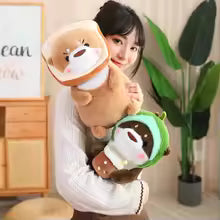 Kawaii Otter Plush Pillow, Cute Transforming Stuffed Animal
