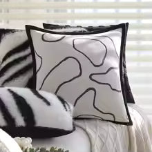 Jacquard Chenille Throw Pillow Cover 45x45cm