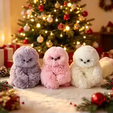 Singing Talking Plush Owl Doll Turns Head Learns to Speak Interactive Educational Toy