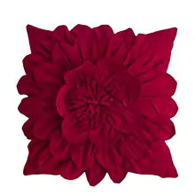 Luxury Flower Petal Velvet Decorative Pillow Cover