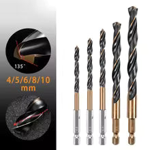 HSS Twist Drill Bit Set 4341 Steel Hex Shank 2-10mm