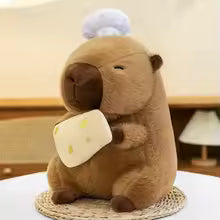 30cm Chef Capybara Plush Toy, Cute Soft Stuffed Animal